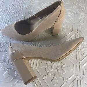 H&M Nude Suede Pump SIZE 8